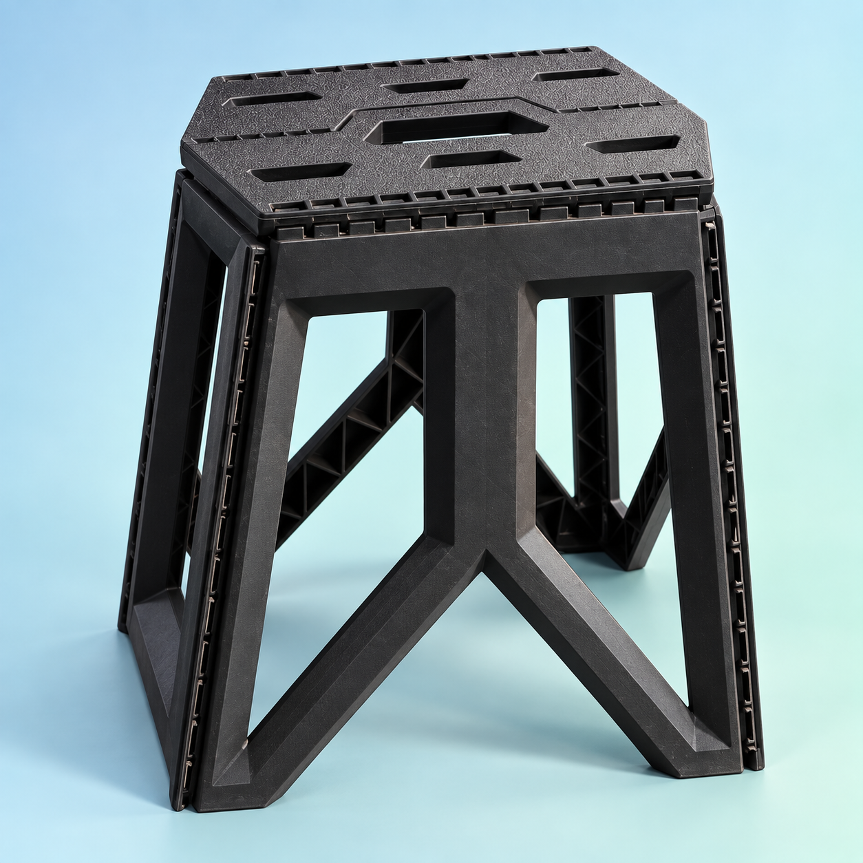 Stool (Large) black folding camping stool
